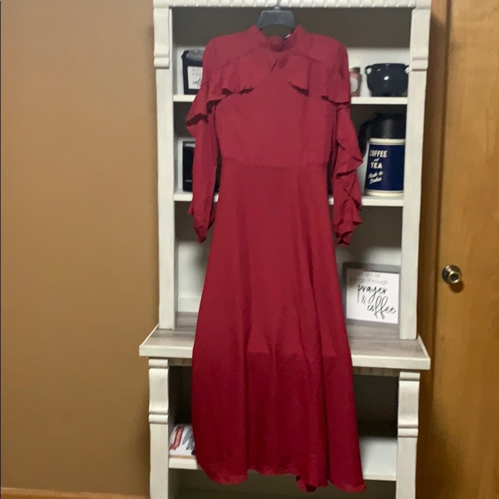 Red Maxi Shein Dress Small